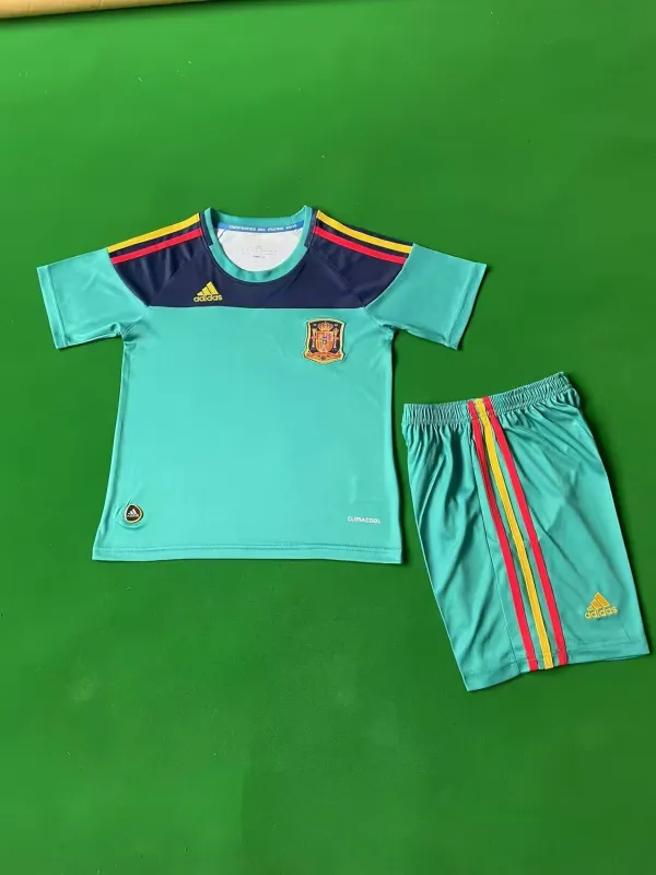 2010 Spain Goalkeeper Kids Kits  Retro 1:1 Quality Soccer Jersey