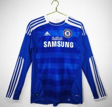 2011-2012 Chelsea Home Long Sleeve 1:1 Retro Soccer Jersey