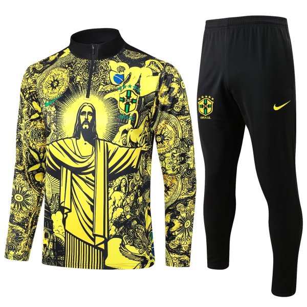 24/25 Brazil Training Yellow 1:1 Quality Training Jersey
