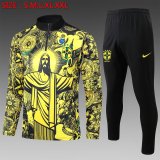 24/25 Brazil Training Yellow 1:1 Quality Training Jersey