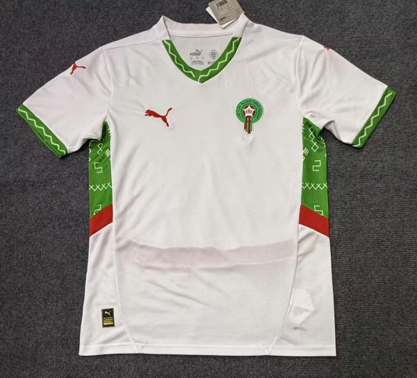 25/26 Morocco Away White Fans 1:1 Quality Soccer Jersey