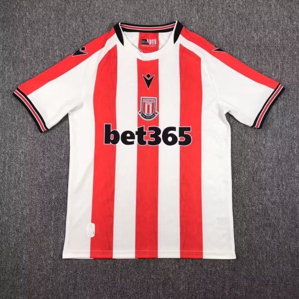 24/25 Stoke City Home Fans 1:1 Quality  Soccer Jersey