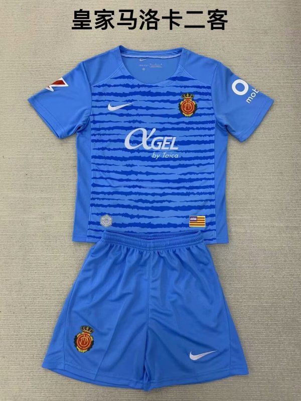 24/25 Mallorca Third Kids Kits 1:1 Soccer Jersey