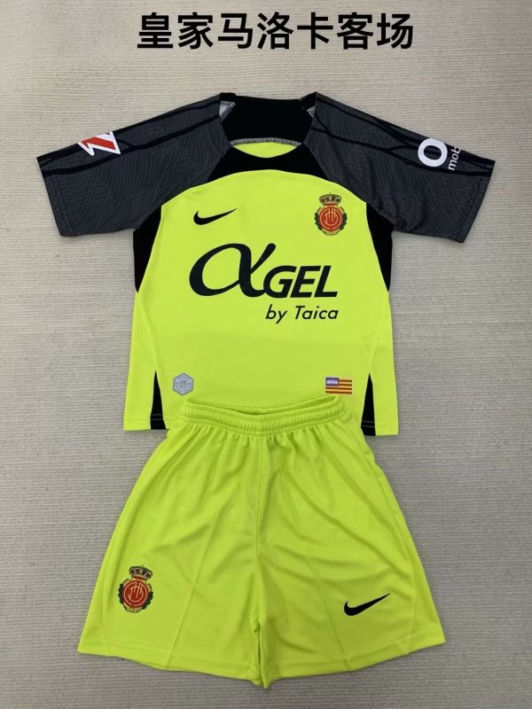 24/25 Mallorca Away Kids Kits 1:1 Soccer Jersey