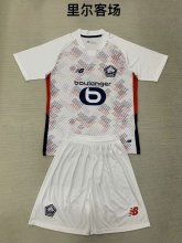 24/25 Lille Away Kids Kits 1:1 Quality Soccer Jersey