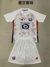 24/25 Lille Away Kids Kits 1:1 Quality Soccer Jersey