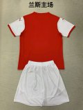 24/25 Stade de Reims Home Kids Kits 1:1 Quality Soccer Jersey