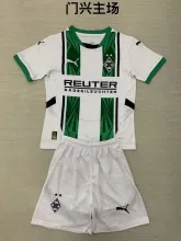 24/25 Monchengladbach Home  Kids Kits  1:1 Quality Soccer Jersey