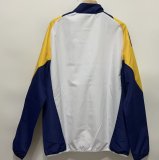 24/25  Real Madrid White Embroidery Windbreaker