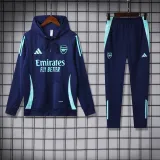 24/25 Arsenal Hooded Long Sleeved Blue 1:1 Training suit