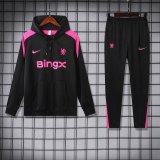 24/25 Chelsea Hooded Long Sleeved Black 1:1 Training suit