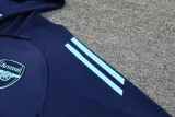 24/25 Arsenal Hooded Long Sleeved Blue 1:1 Training suit