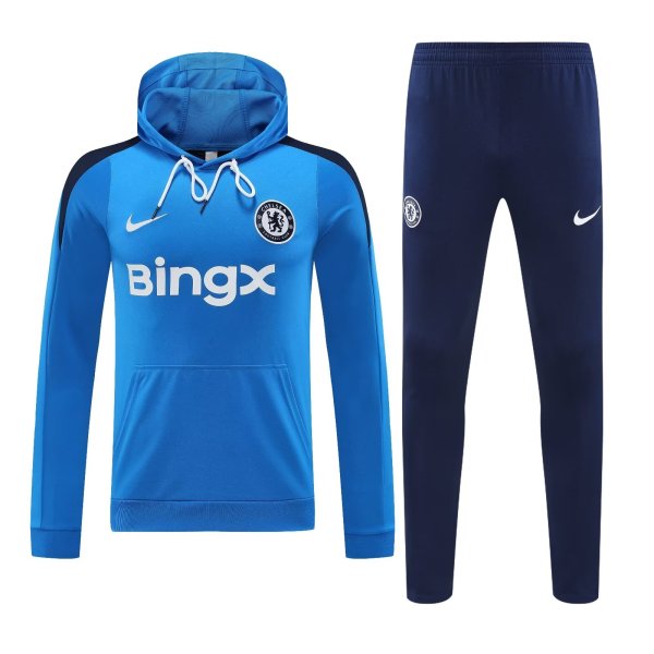 24/25 Chelsea  Hooded Long Sleeved Blue 1:1 Training suit