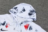 24/25 Paris Hooded Long Sleeved White 1:1 Training suit