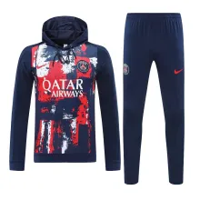 24/25 Paris Hooded  Long Sleeved Blue 1:1 Training suit