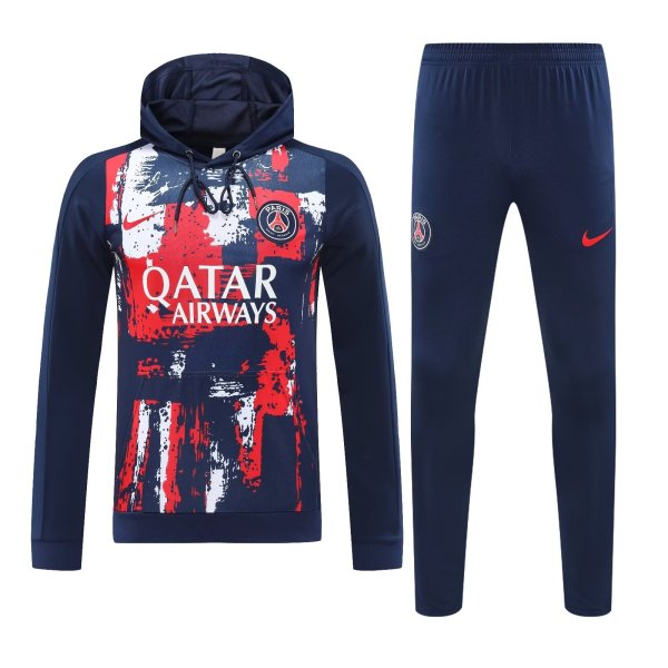 24/25 Paris Hooded  Long Sleeved Blue 1:1 Training suit