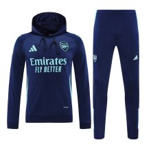 24/25 Arsenal Hooded Long Sleeved Blue 1:1 Training suit