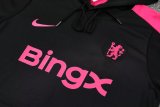 24/25 Chelsea Hooded Long Sleeved Black 1:1 Training suit