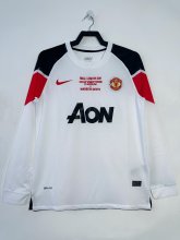 2010/2011 Manchester United  Away Long Sleeve 1:1 Retro Quality Soccer Jersey