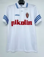 1995/1996  Real Zaragoza Home White Fans Retro 1:1 Quality Soccer Jersey