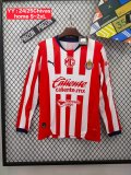 24/25 Chivas Home Fans Long sleeve1:1 Quality Soccer Jersey