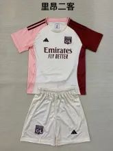 24/25  Lyonnais  Third Kids Kits 1:1 Quality Soccer Jersey