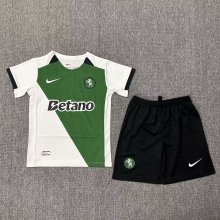 24/25 Sporting Lisbon 100th Anniversary Edition Kids Training Kits 1:1 Soccer Jersey