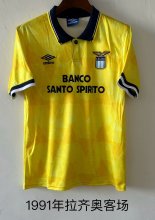1991 Lazio Away Fans Retro 1:1 Quality Soccer Jersey