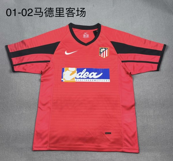 2001/2002  Atletico Madrid  Away Retro 1:1 Quality Soccer Jersey
