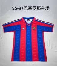 1995/1997 Barcelona Home Fans Retro 1:1 Quality  Soccer Jersey