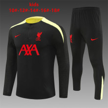 24/25  Liverpool Kids Black Player 1:1 Quality Training Jersey