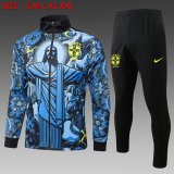 24/25 Brazil Blue Jacket Tracksuit 1:1 Quality