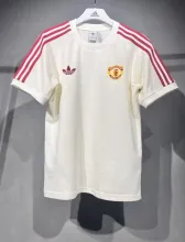 24/25 Manchester United Off White Cotton T White 1:1 Quality Soccer Jersey