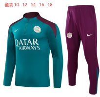 24/25  Paris Kids Green 1:1 Quality Training Jersey