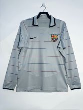 2002/2004  Barcelona Away Long Sleeve Retro 1:1 Quality Soccer Jersey