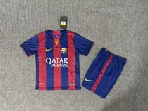 2014/2015 Barcelona Home 1:1 Kids Retro Soccer Jersey