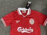 1996/1997 Liverpool Home Kids Retro 1:1  Quality Soccer Jersey
