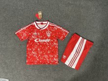1989/1991 Liverpool Home Kids Retro 1:1  Quality Soccer Jersey