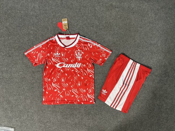 1989/1991 Liverpool Home Kids Retro 1:1  Quality Soccer Jersey