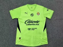 24/25 Chivas Green Goalkeeper  Fans 1:1 Quality Soccer Jersey