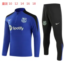 24/25  Barcelona Kids Blue 1:1 Quality Training Jersey