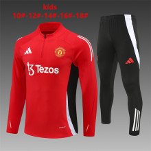 24/25  Manchester United Kids Red 1:1 Quality Training Jersey