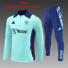 24/25  Manchester United Kids Blue 1:1 Quality Training Jersey