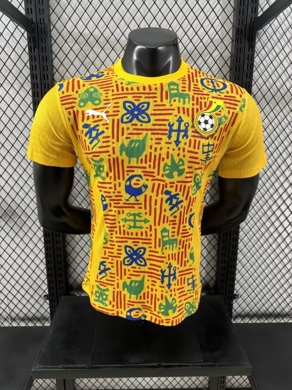24/25 Ghana  Special Edition Yellow Player 1:1 Quality Soccer Jersey