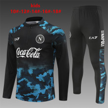 24/25  Napoli Kids Black 1:1 Quality Training Jersey