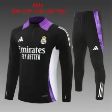 24/25 Real Madrid  Kids Black 1:1 Quality Training Jersey