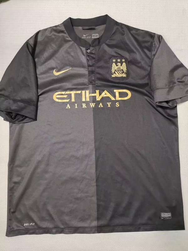 2013/2014 Manchester City Away Fans 1:1 Quality Retro Soccer Jersey
