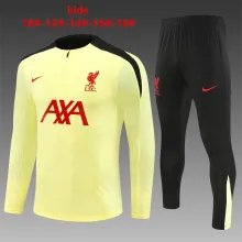 24/25  Liverpool Kids Light Yellow Player 1:1 Quality Training Jersey