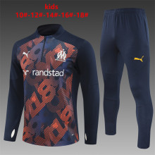 24/25 Marseille  Kids Royal Blue 1:1 Quality Training Jersey