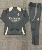 24/25 Real Madrid  Kids Dark Grey Player 1:1 Quality Training Jersey